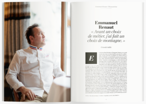 Double page d'ouverture sur Emmanuel Renaut